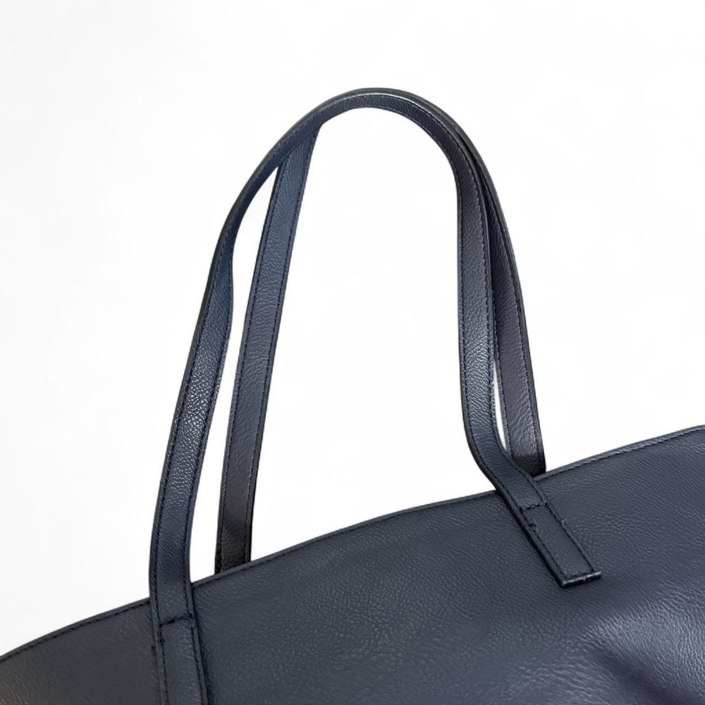 Nine West Women's Navy Shoulder Tote Bag M Quiet Luxury Preppy Minimalist - Picture 5 of 8